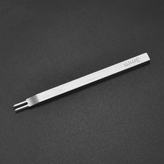 가죽펀칭기 1246 구멍 포크 행 펀치 Leathercraft 핸드 피어싱 스티칭 펀칭 가죽, 1개, 3mm-2 Hole