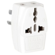 Dr.AV 聖岡科技 萬國轉換插頭 中紐澳八字3插 UTA-84, 1個, 白色