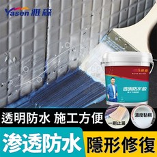 Yasen 雅森 透明防水膠 滲透防水 隱形修復, 1個, 5KG裝