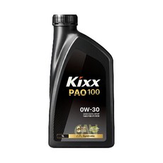 킥스파오 Kixx PAO100 0W30 합성 가솔린 디젤 LPG 엔진오일, 2개, 1L