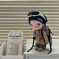 Zsiga 지가 지거 액션 피규어 인형 스웨트셔츠 팬츠 모자 목걸이 안경 신발 세트 1/8 BJD 인형옷