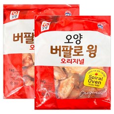 [사조오양] 버팔로윙 1kg+버팔로봉(스틱) 1kg, 1개, 2kg