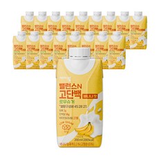 케어웰 밸런스N 고단백 바나나맛 로우슈거, 200ml, 18개