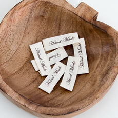 릴리패브릭 핸드메이드 면라벨 필기체, 10개, 혼합