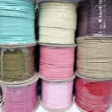 2mm 오시도리끈 면왁스줄 31색상 1yd_90cm, 1개, 05.브라운