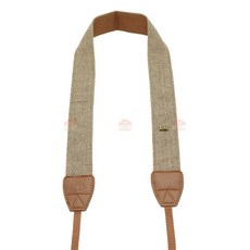 棉質寬版相機背帶 英倫風文青風 編織減壓減震復古風 深灰棕色, 1個, 棕色
