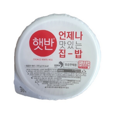 CJ 햇반 백미밥, 12개, 210g