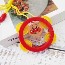 麵包超人手鈴鼓 可啃咬 新生寶寶小鈴鼓 響鈴沙錘 安撫玩具, 1個