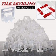 300 1300Pcs 타일 레벨링 시스템 1/1 5/2/2 5/3MM 레벨러 스페이서 클립 건설 도구 DIY 포장 부품, 1MM 1300Pcs