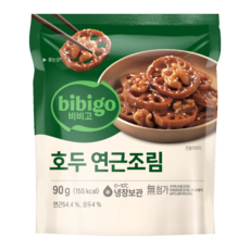 CJ 제일제당 [깔끔하게 맛있는] 비비고 호두연근조림 90g 즉석반찬 간단한요리 장류 반찬류, 20개