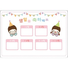 어린이집생일판 어린이집환경판 유치원환경판 환경구성, 02체크베이스 650×450, 포맥스