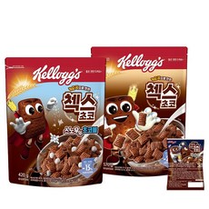 켈로그 시리얼 첵스초코 570g + 첵스초코 스노우초코볼 420g + 증정30g, 1.02kg, 1세트