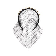 레드(V) 플로럴 네트 헤어밴드