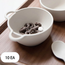 나인웨어 국산 애니멀 시리얼 미니볼 베어, 아이보리, 10개