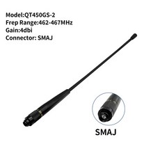 QT450GS-2 라디오 휩 안테나 462-467MHz SOUTH CHCNAV GNSS 수신기용 SMA-J RTK 시스템 조사, 1개