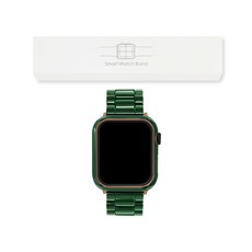 IMMUSE 蘋果手錶陶瓷錶帶 7/6/SE/5/4/3/2/1+禮盒+調節工具, 錶殼-綠色 (38mm), 錶帶-綠色 (38/40mm)