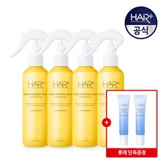 [헤어플러스] 단백질본드 퍼퓸 워터에센스 헤어미스트 페어앤프리지아 200ml X4개 + 앰플 15ml X2개 / 노워시 트리트먼트, 4개