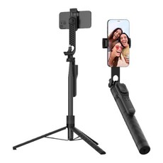 삼성 갤럭시 S26/S25/S24/S23 플러스 울트라 스마트폰 무선 블루투스 삼각대 셀카봉, 1개