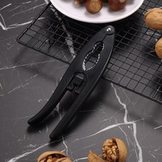 【批發價】核桃夾子多功能核桃開果器榛子夾剝核桃工具開堅果神器碎殼堅果鉗, 核桃夾黑色, 1個