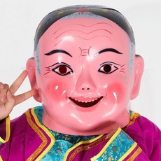 大頭娃娃頭套 塑料面具 兒童頭套, 1個, 塑料老奶奶頭盔, 塑料老奶奶