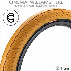 I.H BMX CINEMA WILLAMS 簽名款外胎 膠色 表演車/MTB/地板車/越野車專用, 1個