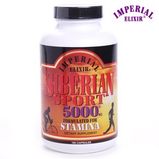 IMPERIAL ELIXIR 西伯利亞運動員膳食精力補充膠囊 5000mg, 180 件, 1罐