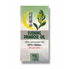 月見草油 1000mg 90顆/瓶, 1個