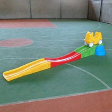 미끄럼틀 실내 자동차 장난감 펜션 캠핑장 놀이터 놀이방 슬라이드 트랙 가정용, C. 노랑 자동차 3단세트, 1개