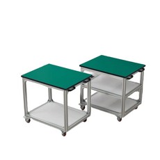 포장 작업대 정전기방지 조립 이동식 워크벤치 스틸 테이블 바퀴, A. 80x60x75