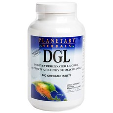PLANETARY HERBALS 甘草DGL口嚼錠, 200顆, 1罐