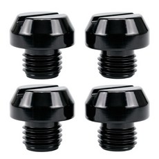 4개 M10x1.25 CNC 오토바이 미러홀 블랭킹 플러그 나사 볼트 좌우 캡 범용