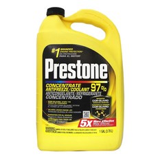 Prestone 97% 濃縮防凍劑/冷卻劑 COR-GUARD 防腐蝕 延長引擎壽命 5X 更有效, 1個, 適用於所有車輛