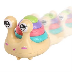 어린이 움직이는 장난감 달리는 달팽이 교구 인지발달 교육 돌아기선물 1살, 1개