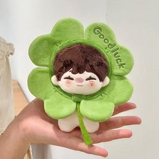 네잎클로버 10cm 솜 인형 옷 모자 소품 아이돌+동아상사Shop, 빠른배송