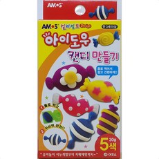 아모스 컬러점토 아이도우 캔디만들기 5색 30g, 캔디, 단품