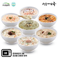 [SE006][서울마님죽]엄마의맛! 든든한 아침죽세트7팩 참전복 한우소고기 영양닭 참치 새우 김치낙지 해물, 7개, 500g