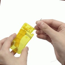 바늘귀 실 통과 보조 도구 손바느질 자수 퀼트 재봉 작업용 편리한 실 끼우기, 1개, 자동실끼우기