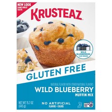 Krusteaz 글루텐프리 블루베리 머핀 믹스, 445g, 1개
