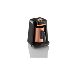 Arzum Okka Rich Spin Pro 터키식 커피 및 뜨거운 음료 메이커 벨베티저 우유 거품기 120V 5컵 스테인리스 스틸 요리 냄비 구리, 블랙 및 구리