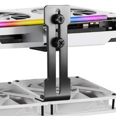 Zyghjort GPU 지원 브래킷 블랙 그래픽 카드 스탠드 홀더 처짐 브래킷 미끄럼 방지 패드 조절 가능한 금속 두께 최대 6~95mm 쉬운 설치 342478, Zyghjort GPU 지원 브래킷, 블랙 그래픽 카드