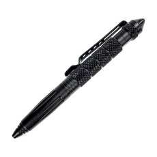 ChaosAirsoft 전술 펜 텅스텐 강 x 알루미늄 합금 볼펜 서바이벌 긴급 탈출 (블랙), 1개