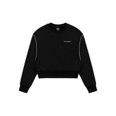 콜마르 크롭 탑스티치 스웨트셔츠