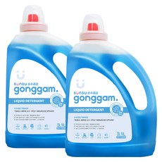 순수공감 액체 세탁세제 본품 3.1L 2개 올인원 실내건조 베이킹소다함유