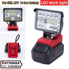 USB 고속 충전 휴대용 야외 캠핑 비상 조명이 포함된 SKIL 20V 리튬 배터리용 LED 작업 않음), 01 8inch