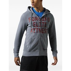 리복 크로스핏 포징 엘리트 피트니스 집업 스웨트셔츠