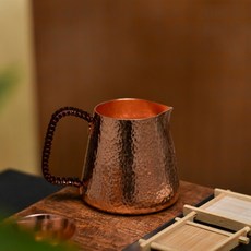 구리 핸드드립 주전자 500ml 티포트 900 제이스튜, 동손 너비 바닥 공컵, 1개, 1L