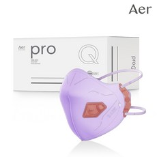 아에르 Pro Q200F (프로 큐) 1급 방진마스크 산업용 공사현장 분진마스크 용접용 100% 국산, 퍼플, 10개입