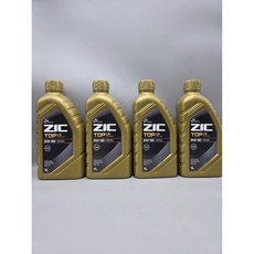 지크 탑 LS 엔진오일 합성유, 지크탑 LS 5w30 엔진오일 4개 가솔린 디젤 자동차, 5W-30, 4개, 1L