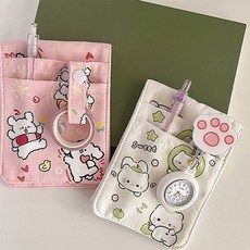 간호사 펜 수납 포켓 방수 주머니 자석 펜보관 파우치, 화이트