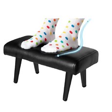 TONESLY 방수 스툴 발 받침대 및 오토만 1-3팩 인체 공학적 미끄럼 방지 풋 링 살롱 이발소 스파 의자용 범용 교체품(골드 1개) 195593, 1 PC, 블랙